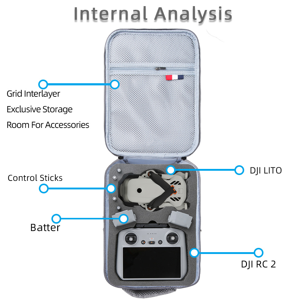 For DJI Lito 1/Lito X1 Portabl - Fpv Drone Bag recension och pris
